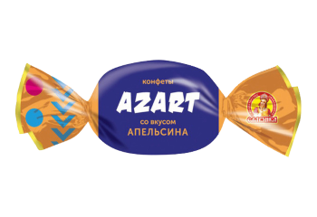 Конфеты AZART со вкусом апельсина желейные глазированные